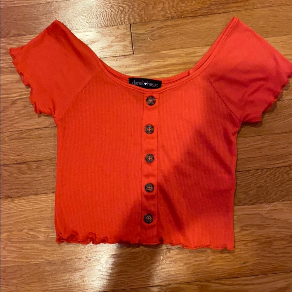 Coral blouse